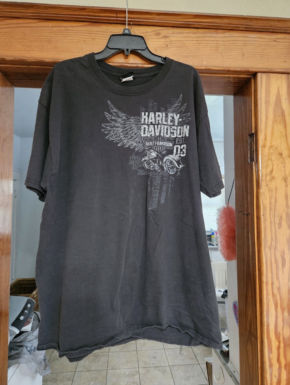 Harley-Davidson Black Short Sleeve Graphic Tee with Winged Logo